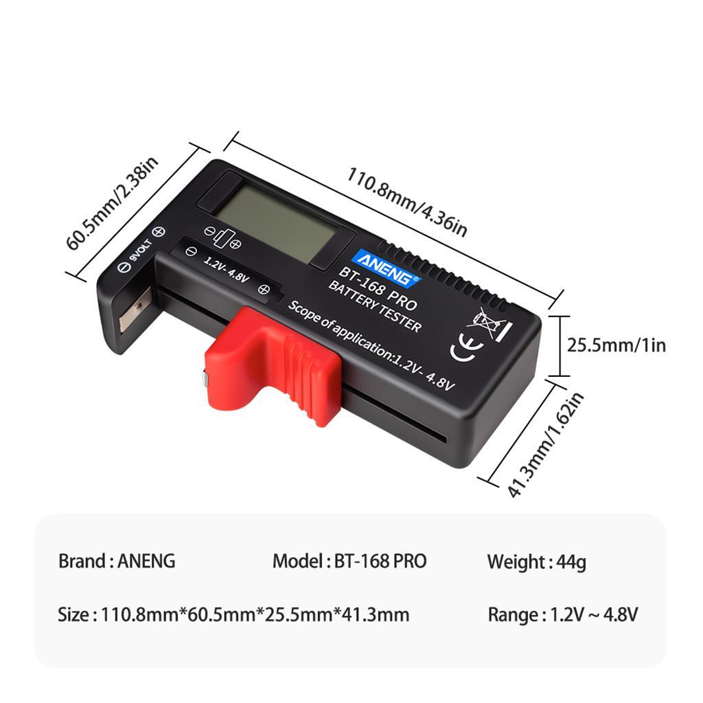 Instant  LCD Battery Capacity Indicator  for All 9V Batteries