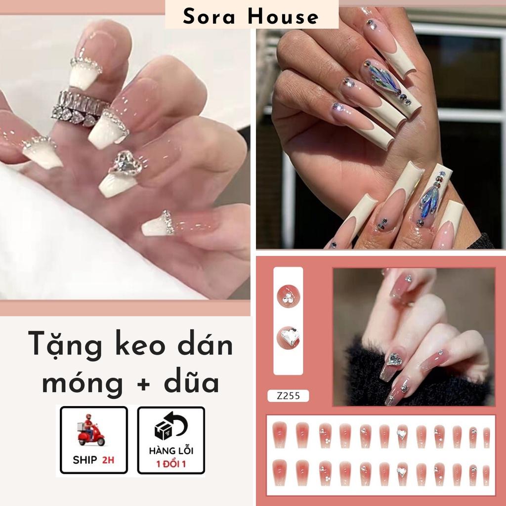 Móng Tay Giả Set 24 Móng Giả Nailbox Tặng Keo Dán Móng | Z219 - Z259