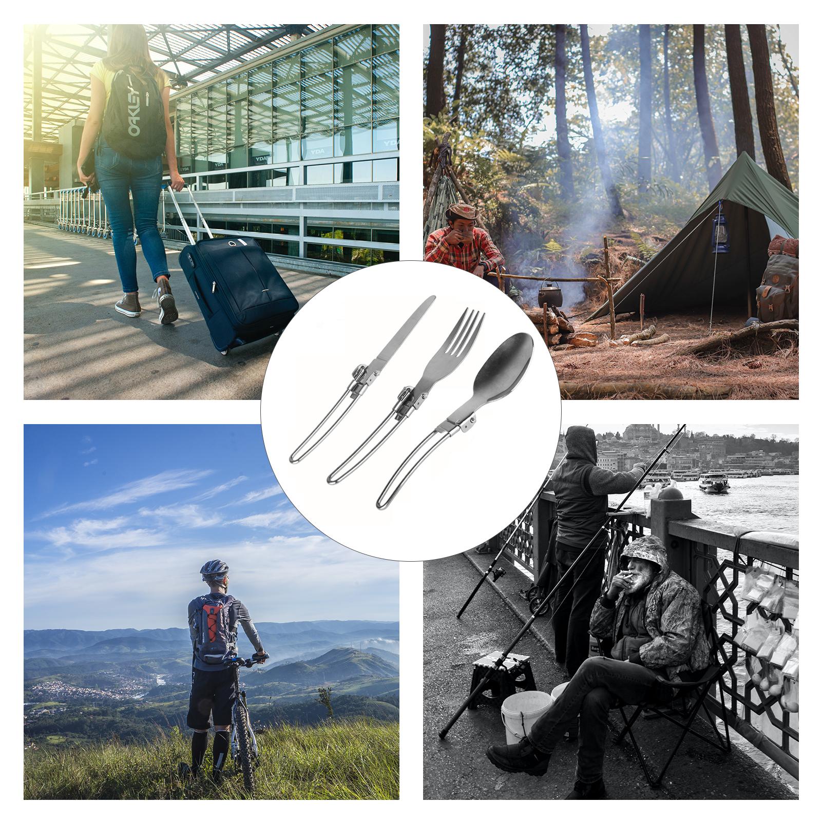 Bộ dao dĩa 3 cái bằng thép không gỉ