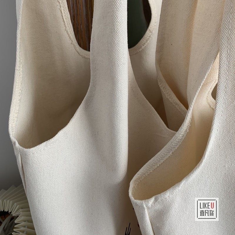 Túi tote đeo chéo, túi vải canvas liền thân phong cách Nhật Bản bánh mì Thanhthushop68 555