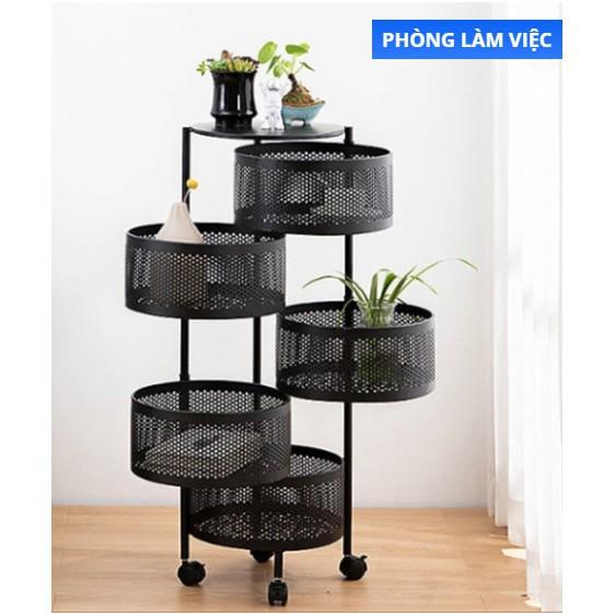 KỆ XOAY ĐỂ ĐỒ TIỆN DỤNG - KỆ ĐỂ ĐỒ PHONG CÁCH CHÂU ÂU