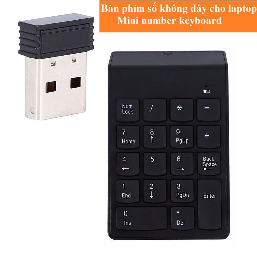 Bàn phím số không dây cho laptop Mini Number Keyboard - SIÊU GIẢM GIÁ