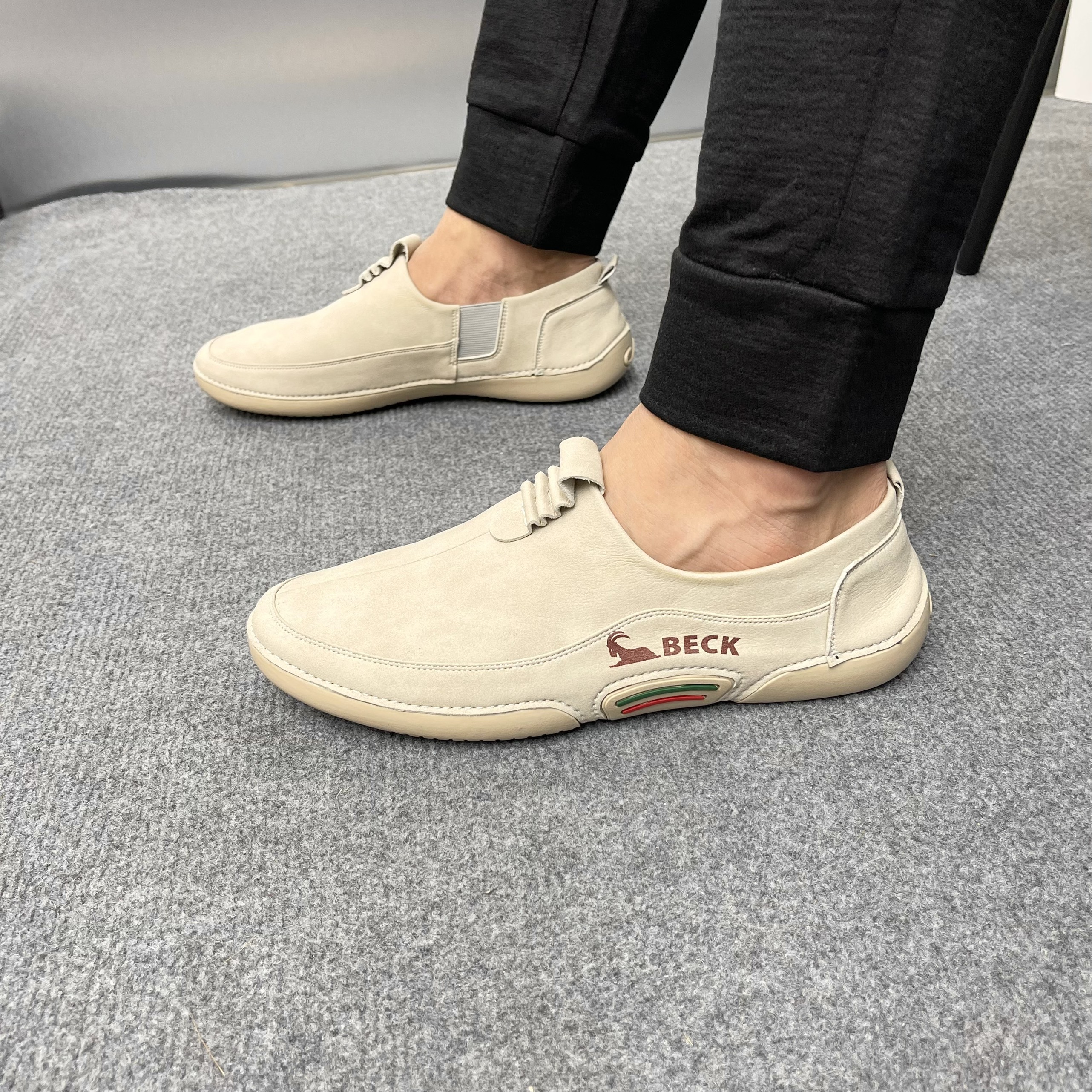 Giày lười nam , Giày da Beck Be GD01