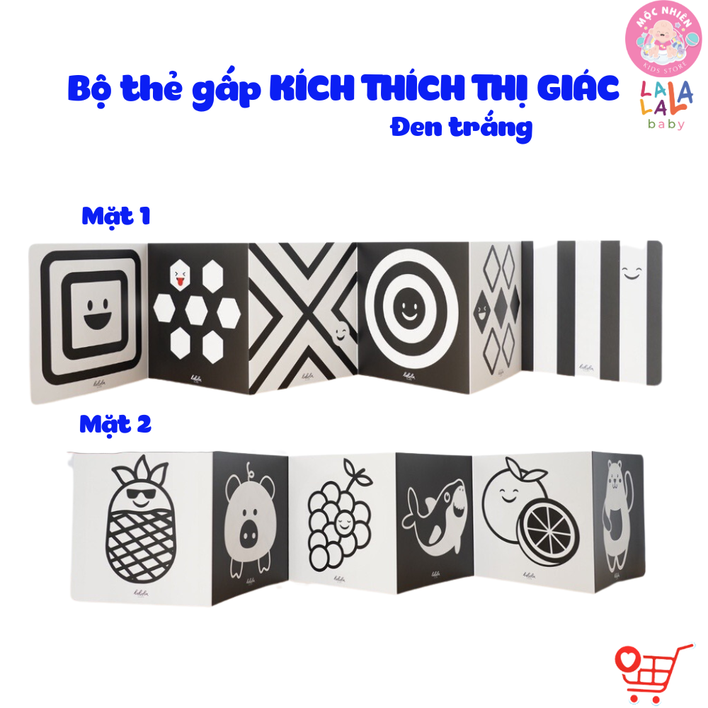 Bộ Thẻ Zigzag Kích Thích Thị Giác Trí Não Cho Trẻ Sơ Sinh - Lalala Baby