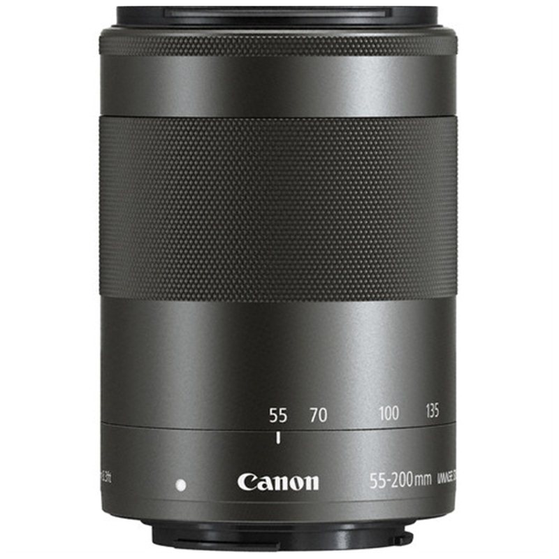 Ống kính Canon EF-M55-200mm f/4.5-6.3 IS STM Đen/Bạc - Hàng Chính Hãng