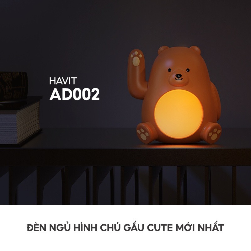 Đèn Ngủ Điều Chỉnh Độ Sáng Havit AD003 Công Suất 0.5W, LED Tiết Kiệm Điện - Hàng Chính Hãng
