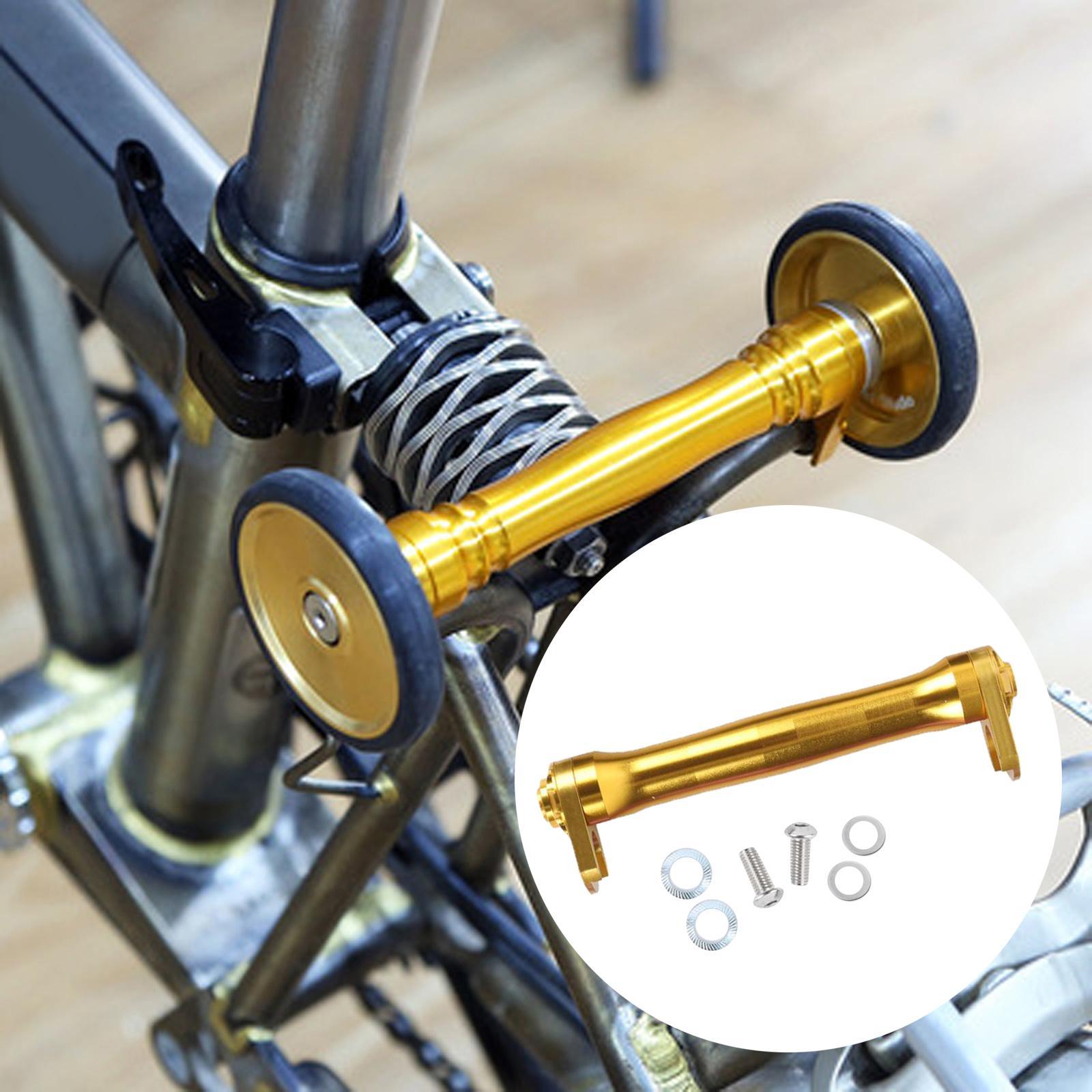 2 Set Aluminum Alloy Bike Easy Wheel Extension Rod Outdoor Accessories Parts