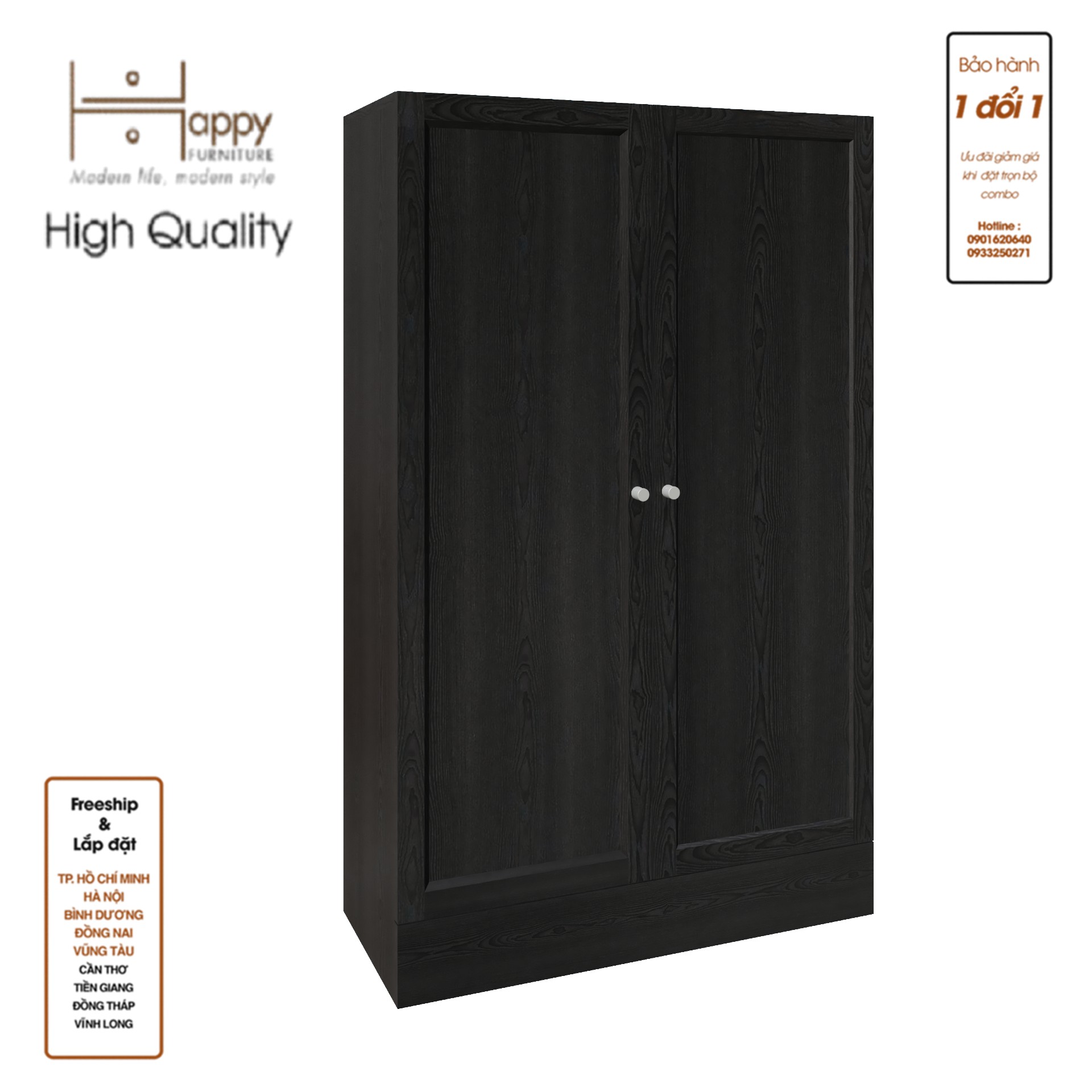 SCANDINA, Kệ sách 2 cánh mở, 81cm x 35cm x 132cm , KSA_043