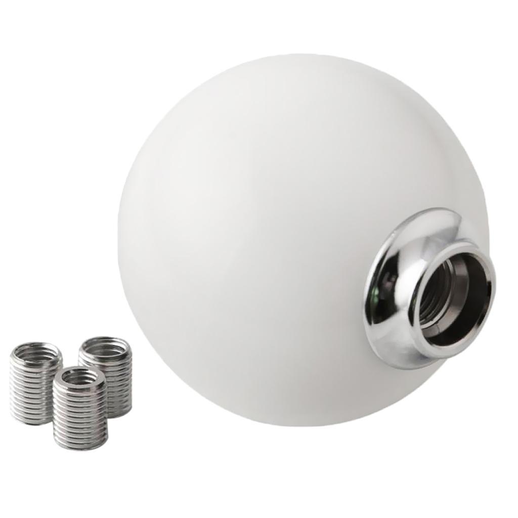 High Quality Car Manual Gear Stick Lever  Knob White Acrylic Round Ball