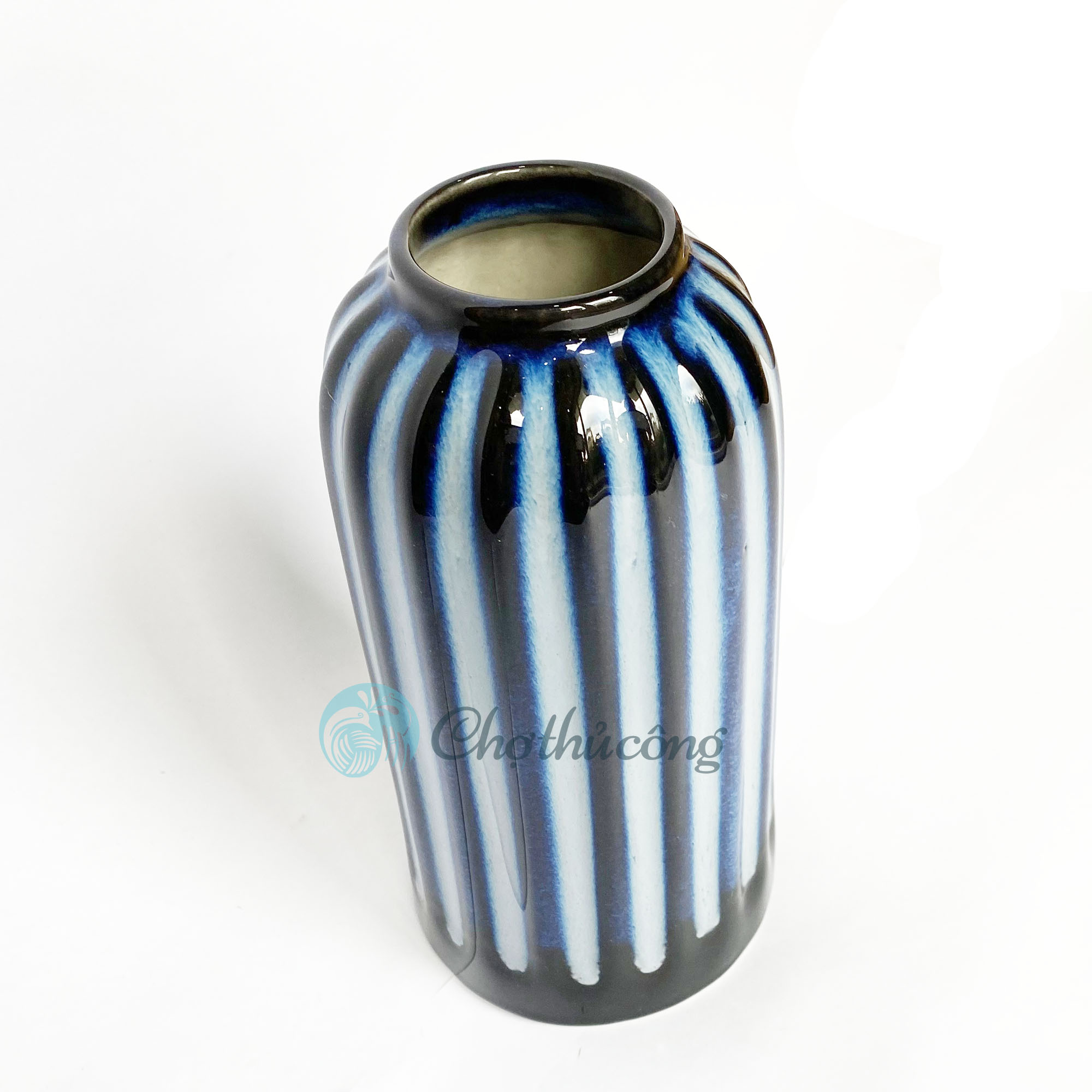 Bình hoa gốm men hỏa biến - Lọ hoa decor gốm bát tràng, bình gốm cắm hoa cao cấp trang trí vintage handmade