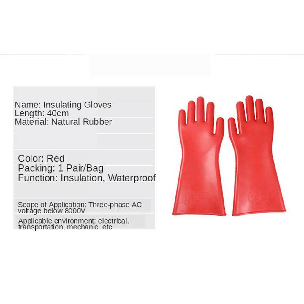 High Voltage Electricians Insulating Gloves Rubber , Cold Resistant Insulated Gloves