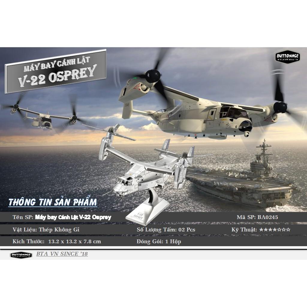 Mô Hình Lắp Ráp 3d Máy bay Trực Thăng V-22 Osprey