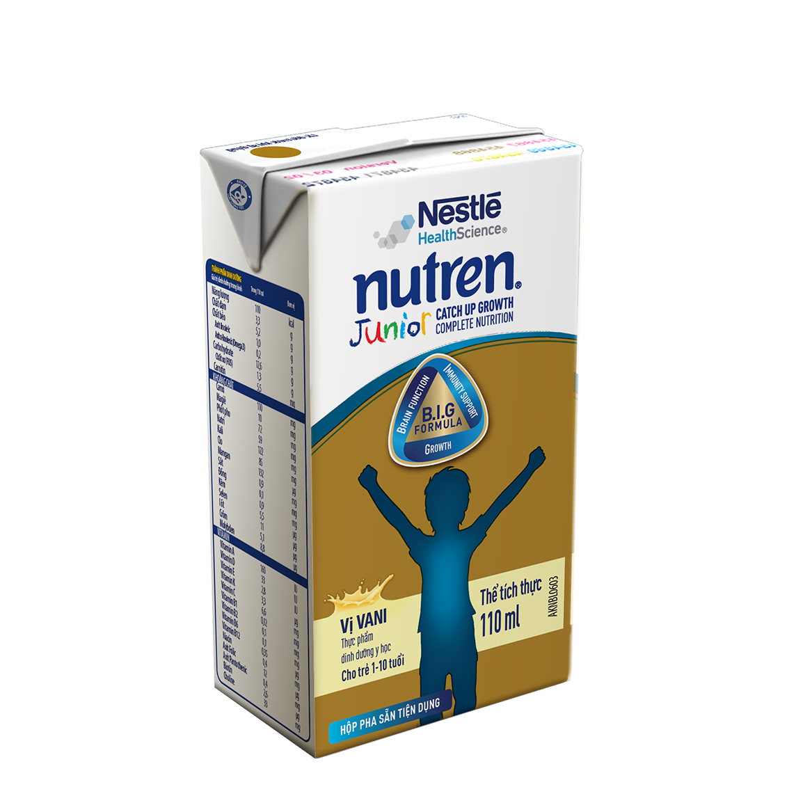 [Tặng tập tô màu] Combo 16 hộp pha sẵn Nutren Junior Nestle Bé từ 1-10 tuổi 110ml/hộp Giúp tăng trưởng 3 chuẩn: Thế chất, Đề kháng, Tư duy