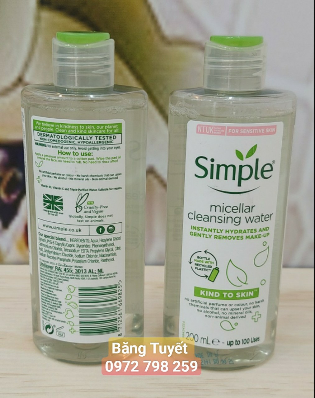 Nước tẩy trang SIMPLE 200ml
