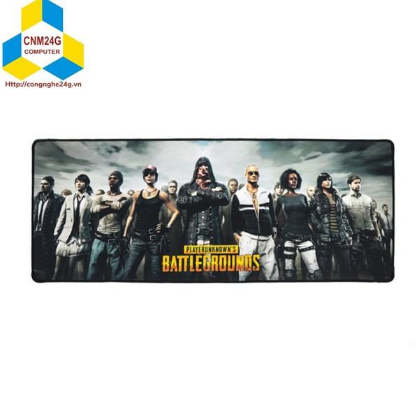 Lót chuột Gaming PUBG (300*800*3mm/ Size lớn/ Trơn/ Có viền)