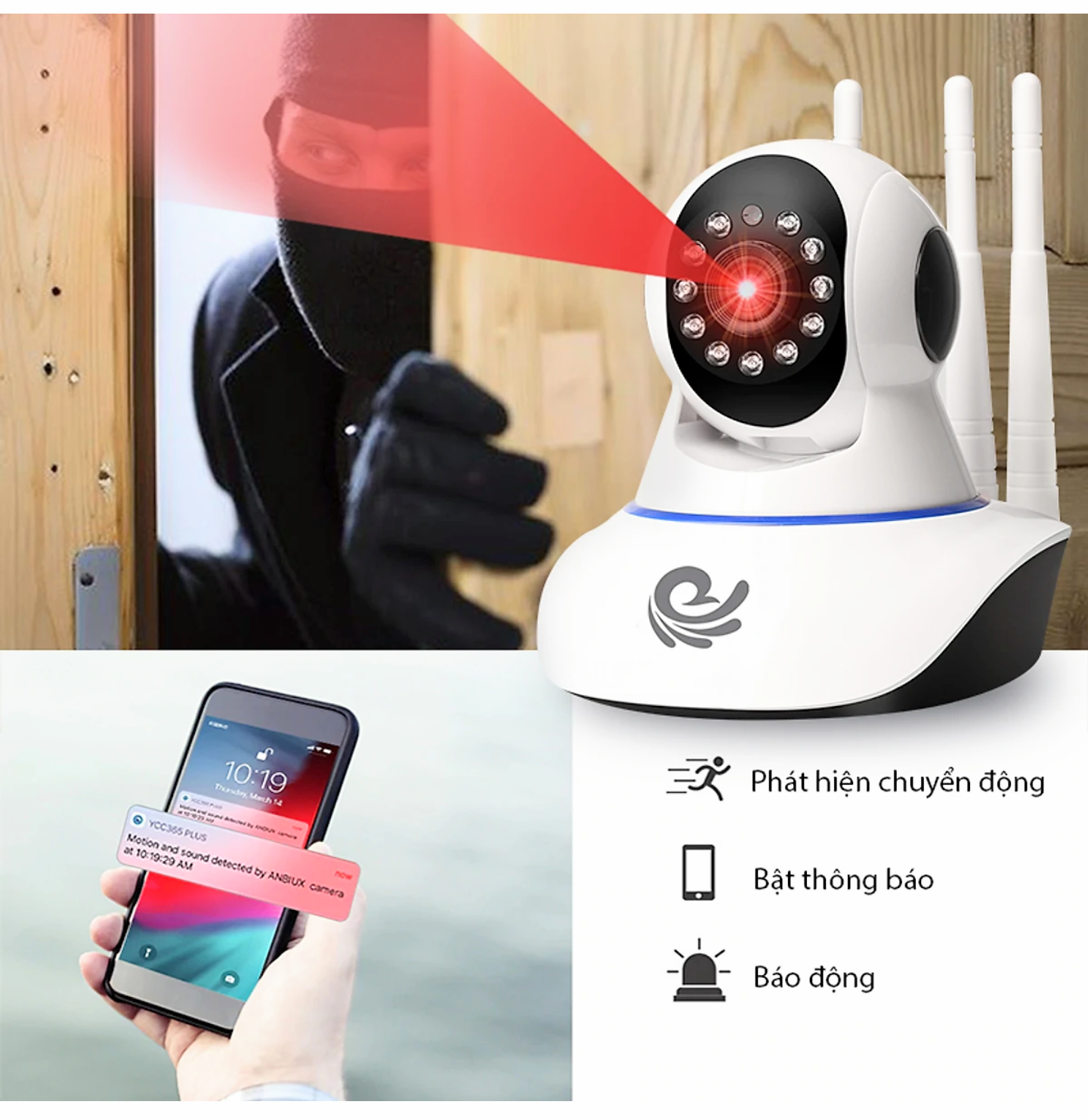 BỘ KAMERA KẾT NỐI TỪ XA BẰNG WIFI THÔNG MINH HÀNG CHUẨN CHẤT LƯỢNG