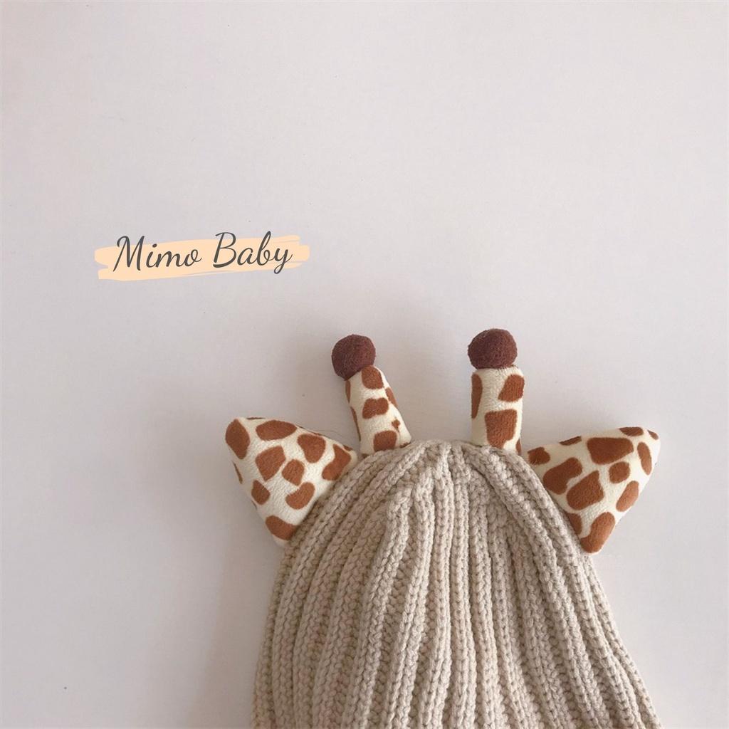 Mũ len cao cấp chiếc đuôi đáng yêu cho bé Mimo Baby ML47
