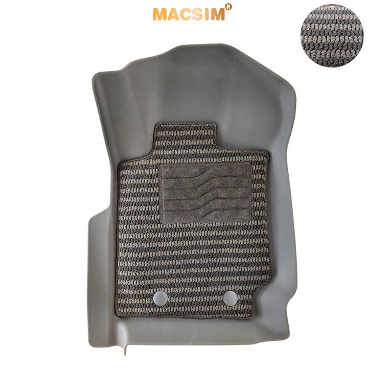 Thảm Lót Sàn 2 Lớp TPE Macsim Ranger 2023+ Chuẩn Form, Bền, Không Mùi (sd3 xám đen ct)