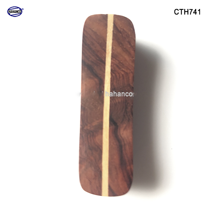 Bộ 10 gác đũa gỗ trắc kẻ Sọc (CTH741) Tiện dụng /sang trọng trên bàn ăn - An toàn cho sức khỏe