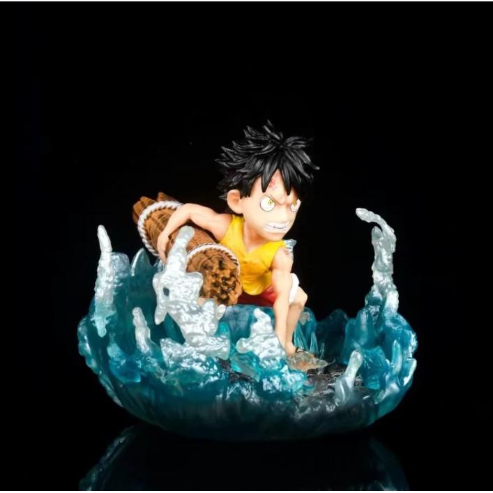 Mô Hình Figure chibi One Piece sự kiện vĩ đại Luffy giải cứu Ace có Led