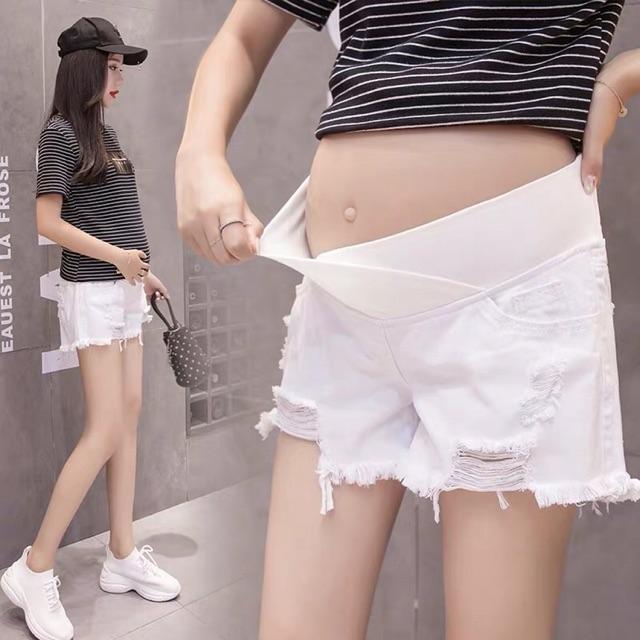 Quần short jean bà bầu ( hàng quảng châu ) sẵn hàng giao ngay