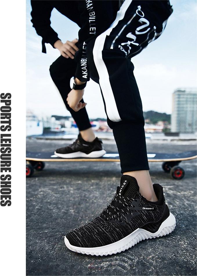 Giày Sneaker Nam Thể Thao Mẫu Mới BAZAS BZ01810TG Trắng Xám