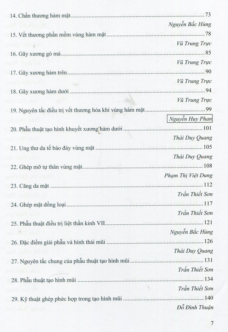 Các Vấn Đề Cơ Bản Trong Phẫu Thuật Tạo Hình Thẩm Mỹ (Phần III: Đầu Mặt Cổ) (Xuất bản lần thứ hai - năm 2023) - Trường Đại Học Y Hà Nội