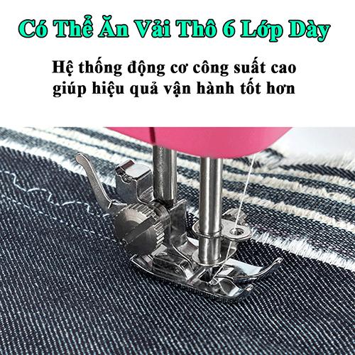 Máy may mini gia đình cao cấp với 12 chế độ may khác nhau tiện lợi, máy khâu gia đình không kén vải sử dụng dễ dàng