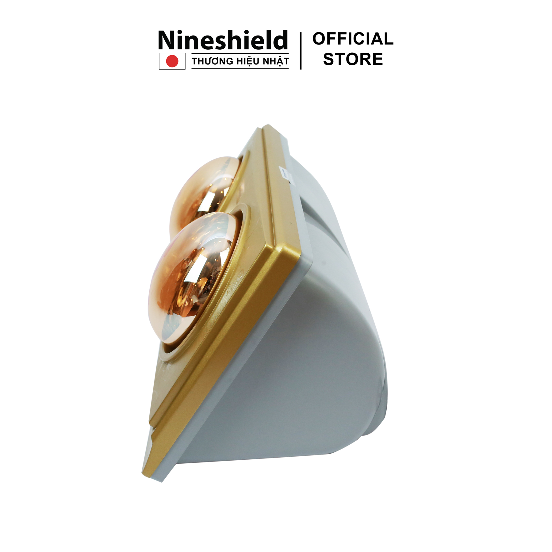 Đèn sưởi nhà tắm 2 bóng hàng chính hãng Nineshield NS042B