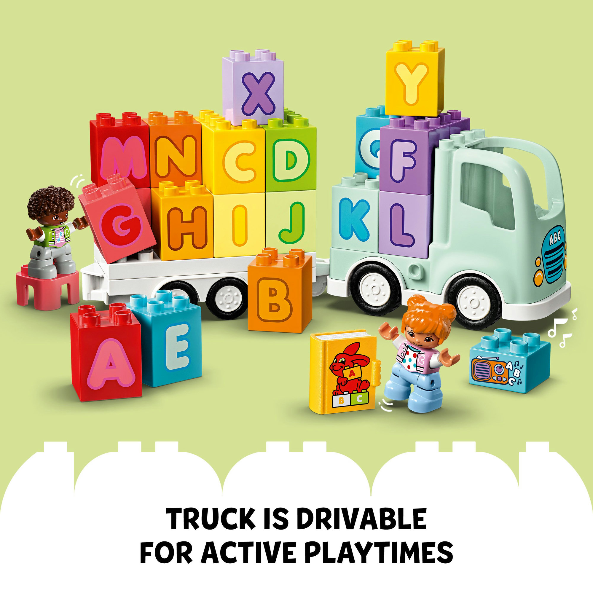 LEGO DUPLO 10421 Đồ chơi lắp ráp Đoàn tàu học chữ (36 chi tiết)