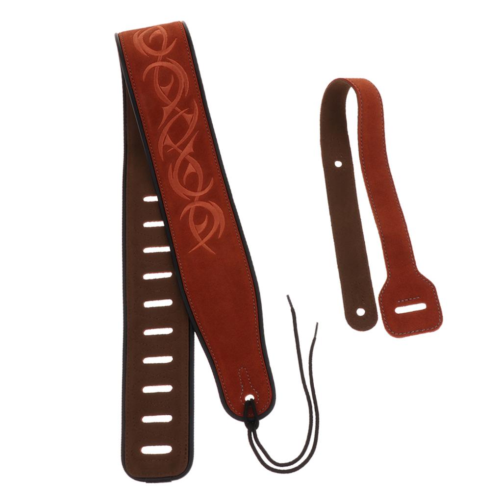 1 máy tính Có Thể Điều Chỉnh Dây Đeo Đàn Guitar Điện Acoustic Guitar Bass Dây Da