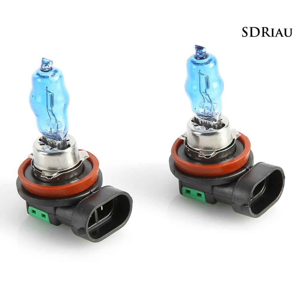 Set 2 Đèn Pha H11 12v 100w 6000k Siêu Sáng Dành Cho Ô Tô / Xe Tải