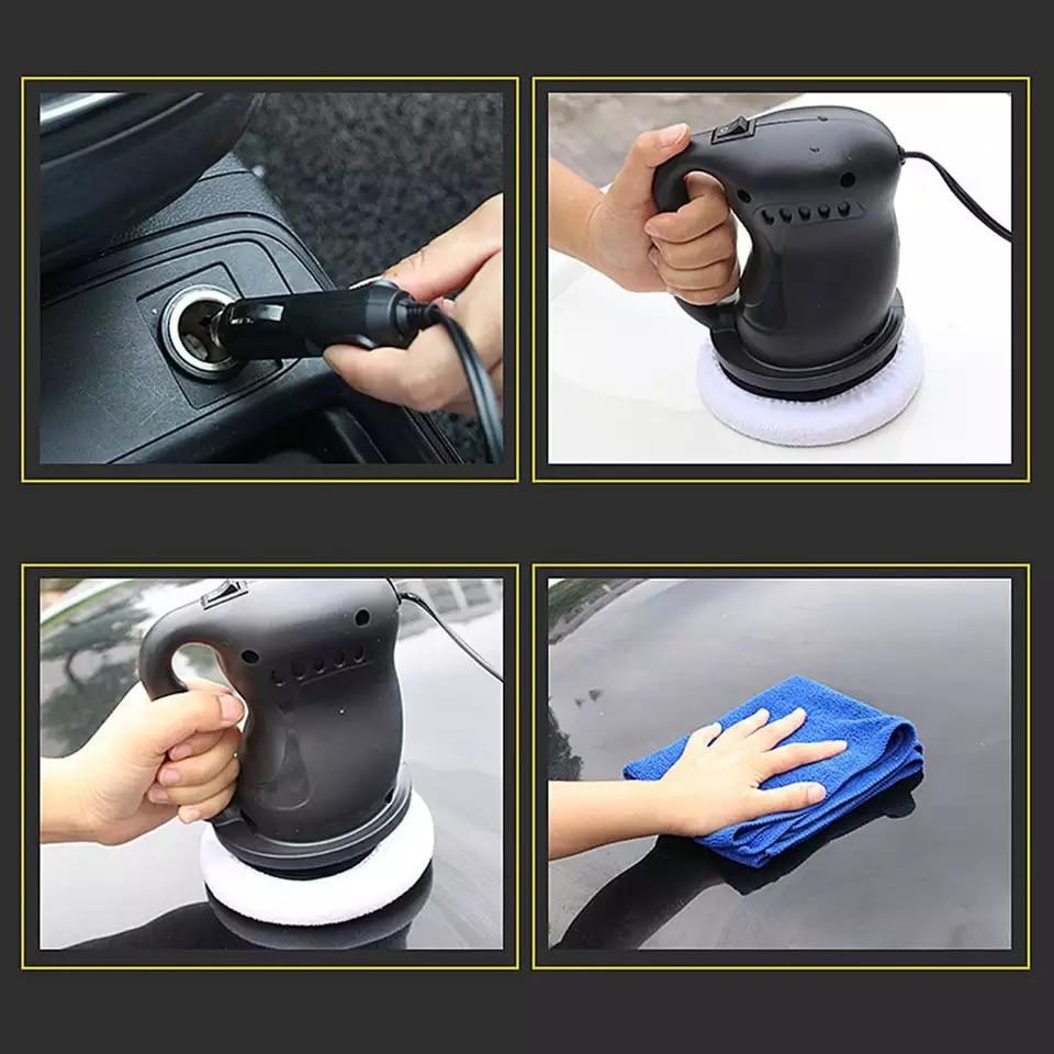 Máy đánh bóng xe hơi cầm tay 12v cắm tẩu sạc, dụng cụ đánh bóng ô tô đa năng cầm tay tiện lợi gọn nhẹ SALE OFF