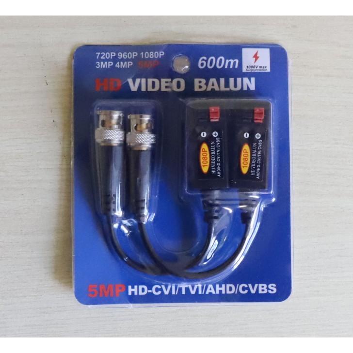 Video Balun hỗ trợ Camera AHD/CVI/TVI 5MP khoảng cách lên tới 600m - chất lượng cao