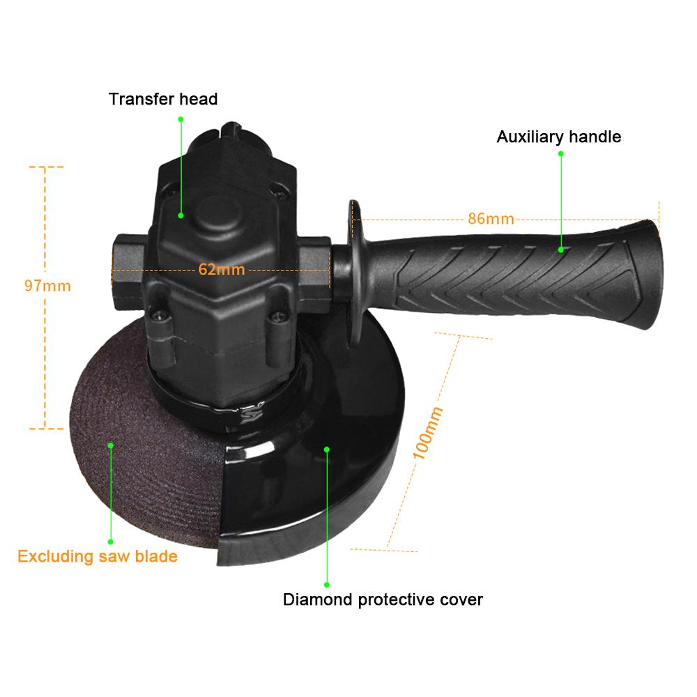 Electric Drill Modified Tool Attachment Electric Drill to Electric Angle Grinder Accessories Set Practical Home DIY Conversion Attachment