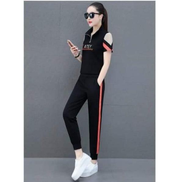 SÉT BỘ THỂ THAO KHÓA KÉO ATEY THÊU