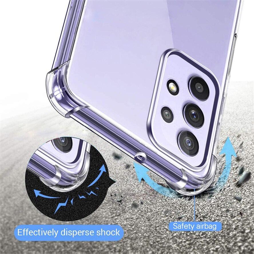 Ốp lưng trong suốt chống sốc, chống va đập dành cho SamSung A72, A71, A52/A52s, A51, A32/ A31, A22 , A21/A21s, A11/A12