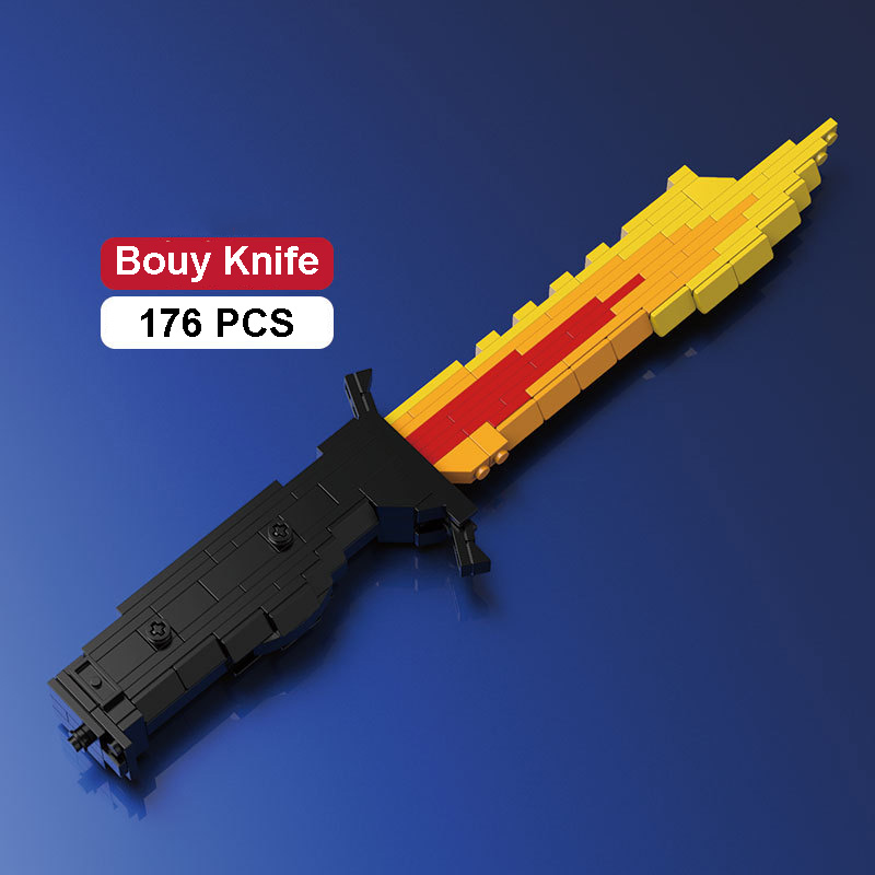 Đồ Chơi Lắp Ráp Mô Hình Dao Cận Chiến Classic Series Knife Flame Với 176+ Chi Tiết