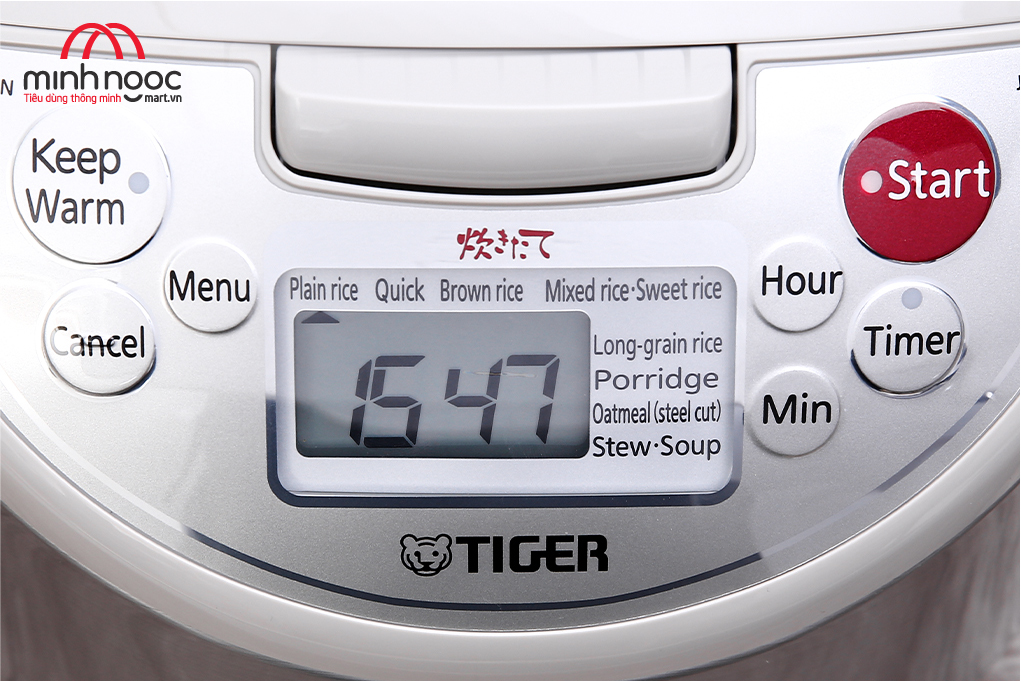 HÀNG CHÍNH HÃNG: Nồi cơm điện Tiger dung tích 1.8l JKW - A18W MADE IN JAPAN