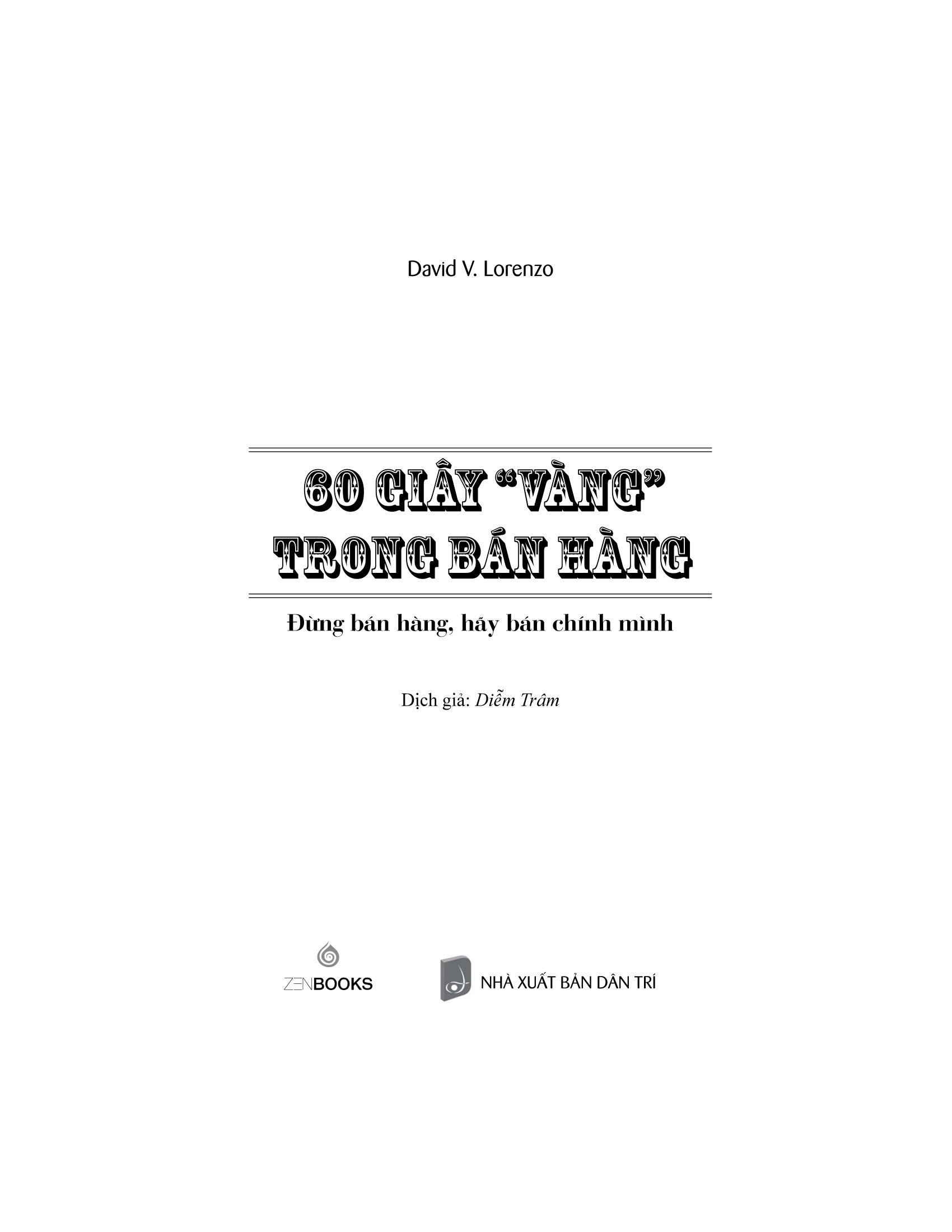 60 Giây Vàng Trong Bán Hàng