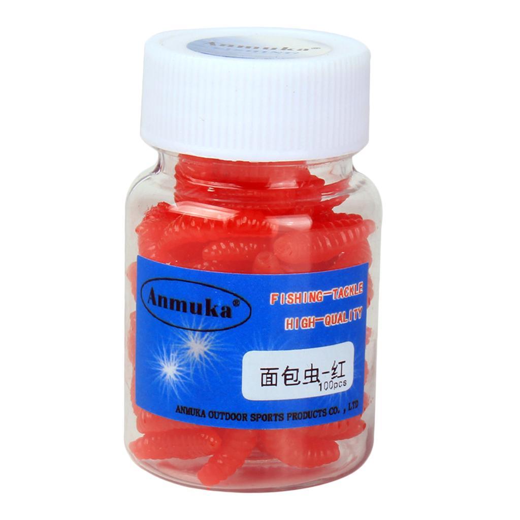 1 Box Worm Artificial Soft Red
