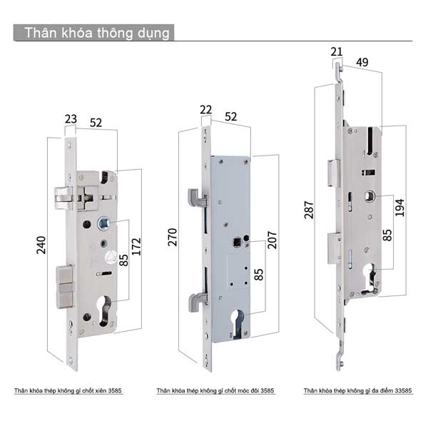 Khóa điện tử thông minh khóa vân tay cửa nhôm PASINI PS01AB35 (Đen) PS02AS35 (Bạc) cho cửa nhôm xingfa, sắt, inox