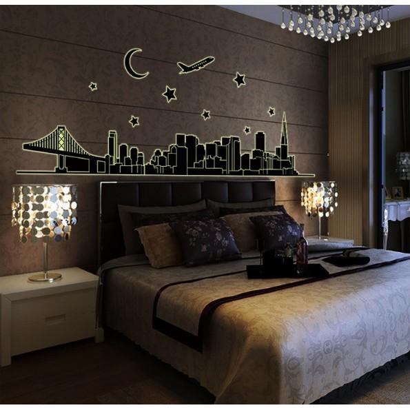 Decal trang trí Thành Phố Trăng Sao - Dạ Quang A.H