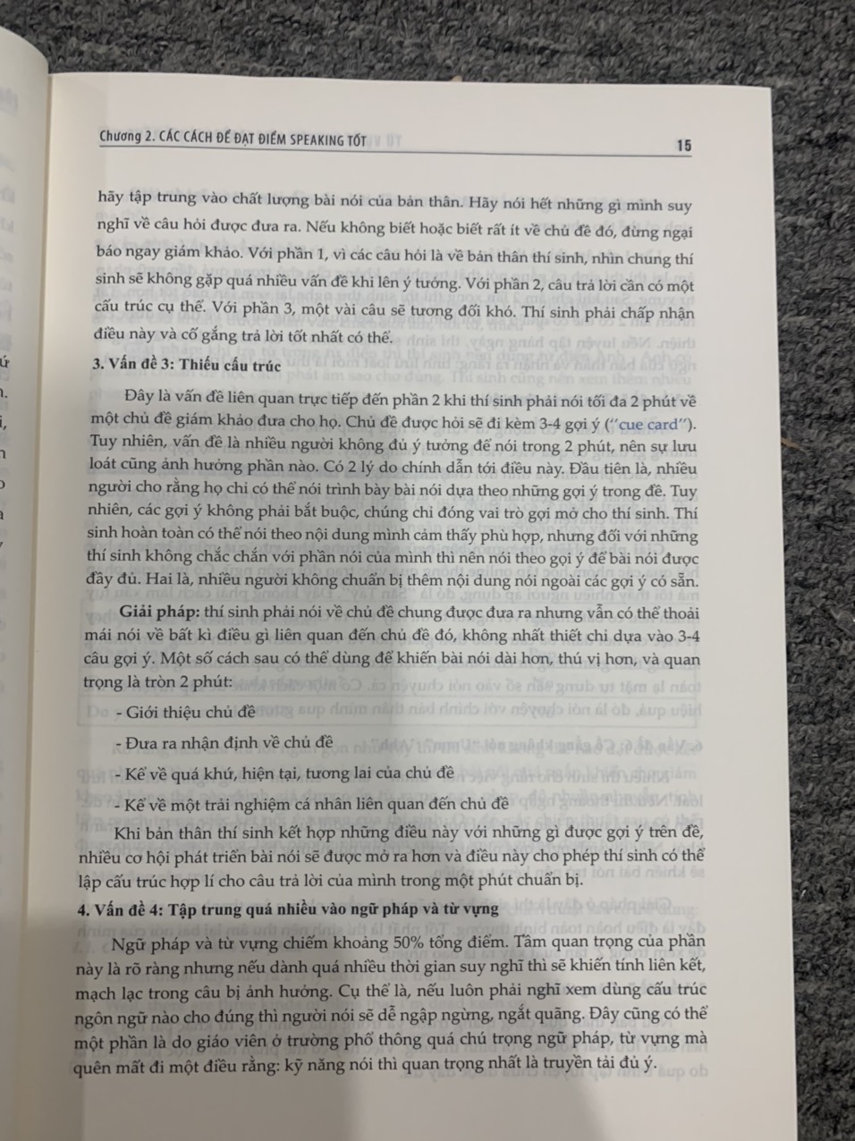 Từ vựng chuyên anh dành cho kỹ năng nói.