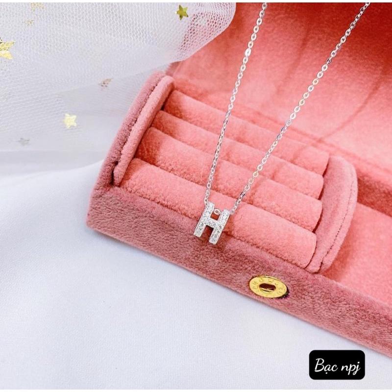 Dây chuyền Chữ cái Bạc Ta ,Vòng cổ chữ ️ XINH XẮN️ phong cách riêng biệt - Bạc Npj