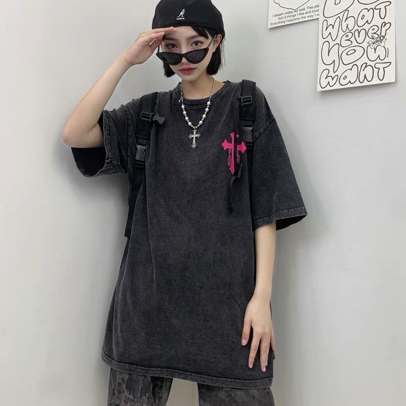 Áo thun loang unisex áo thun wash unisex in 2 mặt