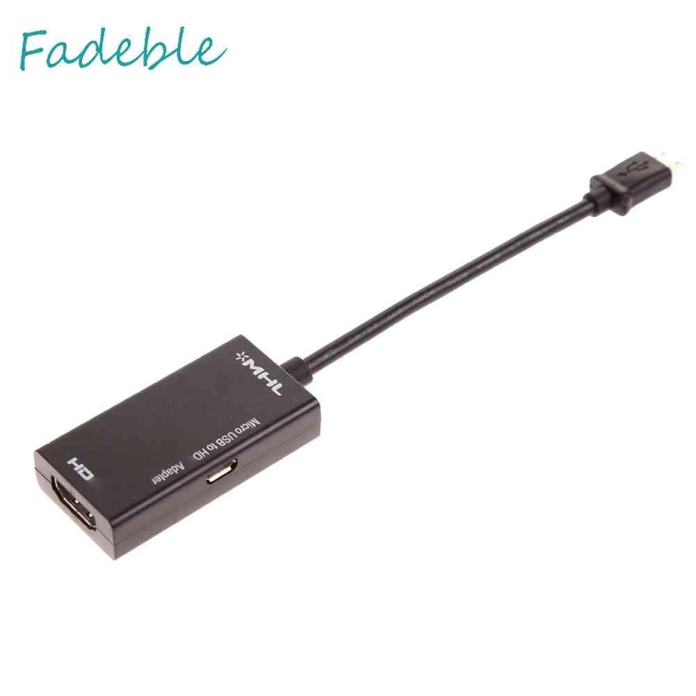 Bộ ChuyểN ĐổI Micro USB Sang HDMI A / V TV Cho LG HTC SonySamSungHDTV