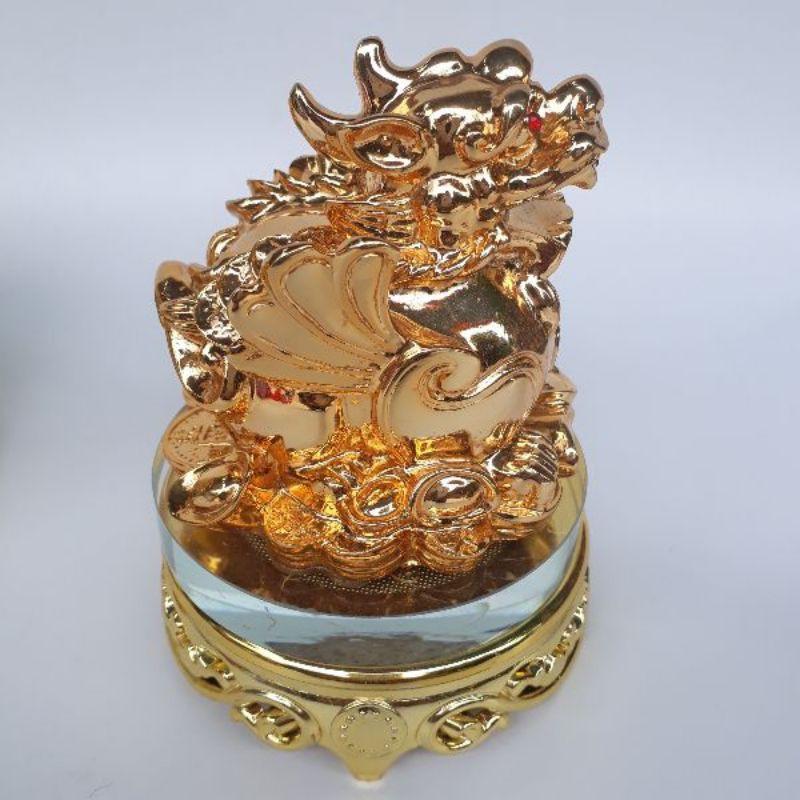 Tỳ hưu cóc ngậm tiền phong thủy cao 15 cm rộng 10 cm