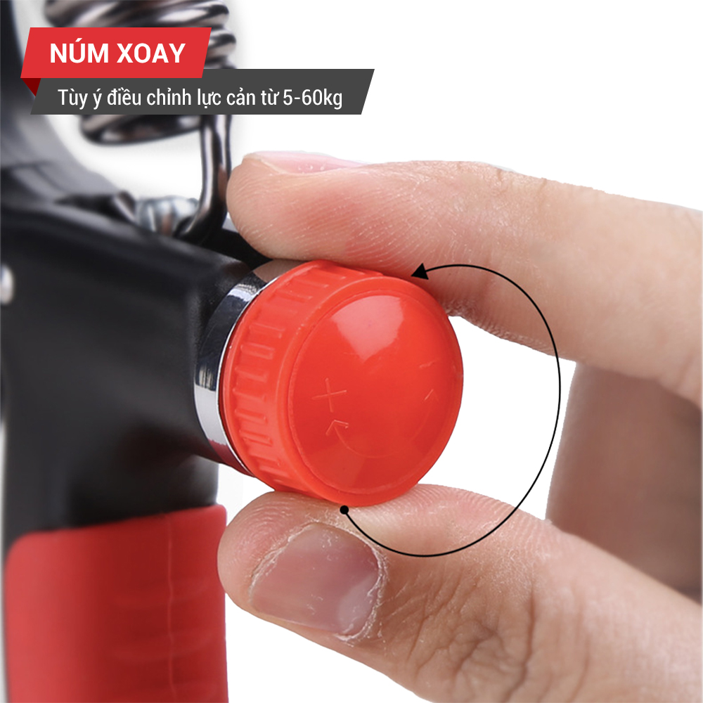 Kìm bóp tập cơ tay, kìm bóp tay GoodFit tùy chỉnh 5-60kg tập gym, tập lực tại nhà GF01E