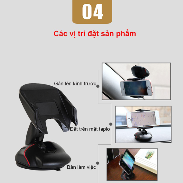 Kẹp điện thoại thông minh hình chuột máy tính xoay 360 độ tiện dụng